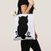 Eule - Scherenschnitt Tasche (Von Nahem)