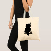 Eule - Scherenschnitt Tragetasche (Vorderseite (Produkt))