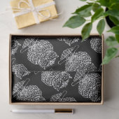 Eule (schwarz) - Seidenpapier (Geschenk)