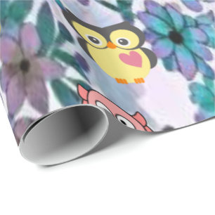 Eule, Schwein, Hummel Geschenkpapier
