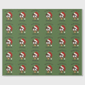Eule sei zu Weihnachten Zuhause! Geschenkpapier (Flach)