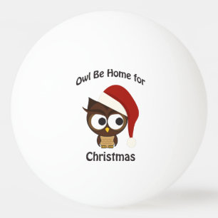Eule sei zu Weihnachten Zuhause! Tischtennisball