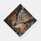 Eule Serviette (Ecke)