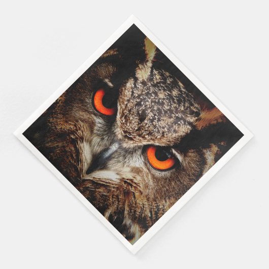 Eule Serviette (Ecke)