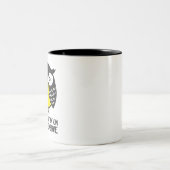 Eule. Sie sind getting auf meinem letzten Nerv Zweifarbige Tasse (Mittel)