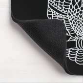 Eule (Single schwarz) - Maus-Pad Mousepad (Ecke)
