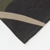 Eule sitzt auf einem Ast Fleecedecke (Ecke)