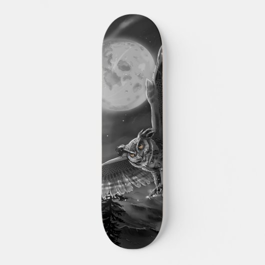 Eule Skateboard (Vorderseite)