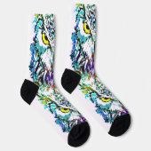 Eule Socken | Farbige Eule-Socken (Rechts)