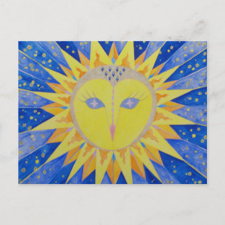 Eule Sunowl Postkarte