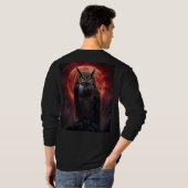 Eule T-Shirt (Schwarz voll)