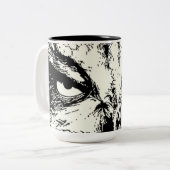 Eule-Tasse Zweifarbige Tasse (Vorderseite Links)