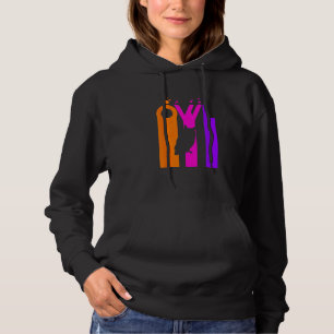 Eule Tier Regenbogen Blase Mit Silhouette Hoodie