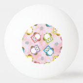 Eule Tischtennisball (Vorderseite)