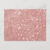 Eule über dem Mond Rosa Babyduschbücher Postkarte (Rückseite)