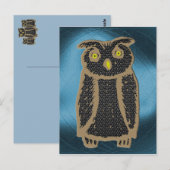 Eule - Uhu - Kauz Postkarte (Vorne/Hinten)