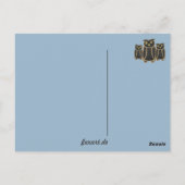 Eule - Uhu - Kauz Postkarte (Rückseite)