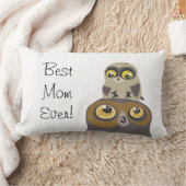 Eule und Baby~mutter's Day wurf pillow Lendenkissen (Decke)