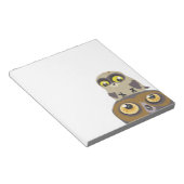 Eule und Baby-~notes Notizblock (angewinkelt)