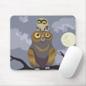 Eule und Baby Owl Mousepad (Mit Mouse)