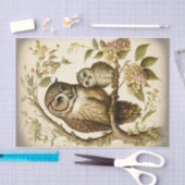 Eule und Baby Seidenpapier (Handwerk)