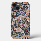 Eule und Blume, William Morris Case-Mate iPhone Hülle (Rückseite)
