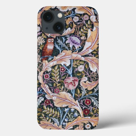 Eule und Blume, William Morris Case-Mate iPhone Hülle (Rückseite)
