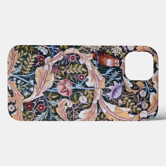 Eule und Blume, William Morris Case-Mate iPhone Hülle (Rückseite (Horizontal))
