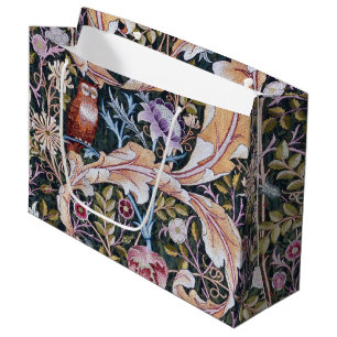 Eule und Blume, William Morris große Geschenktasch Geschenktüte