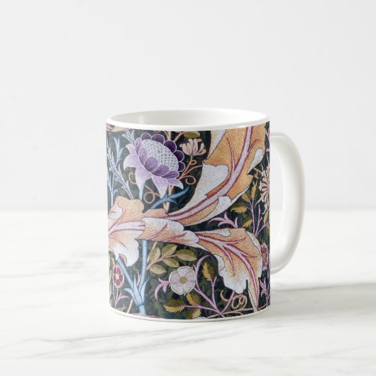 Eule und Blume, William Morris Kaffeetasse (VorderseiteRechts)