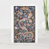 Eule und Blume, William Morris Karte (Vorderseite)