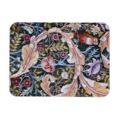 Eule und Blume, William Morris Magnet (Horizontal)