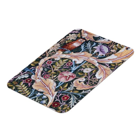Eule und Blume, William Morris Magnet (Linke Seite)