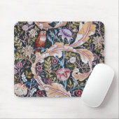 Eule und Blume, William Morris Mousepad (Mit Mouse)