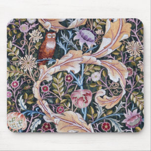Eule und Blume, William Morris Mousepad