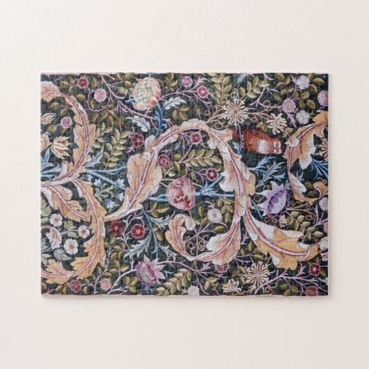 Eule und Blume, William Morris Puzzle (Horizontal)