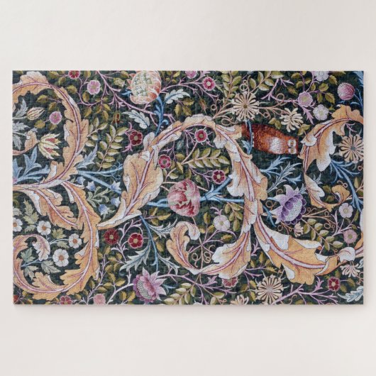 Eule und Blume, William Morris Puzzle (Horizontal)