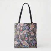 Eule und Blume, William Morris Tasche (Vorderseite)