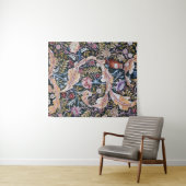 Eule und Blume, William Morris Wandteppich (Beispiel (Horizontal))