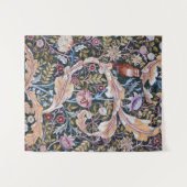 Eule und Blume, William Morris Wandteppich (Vorderseite (Horizontal))