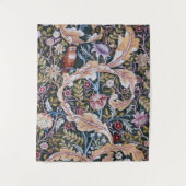 Eule und Blume, William Morris Wandteppich (Vorderseite)