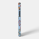 Eule und Blumen, William Morris Case-Mate iPhone Hülle (Linke Seite)