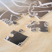 Eule und Dame Puzzle (Seite)