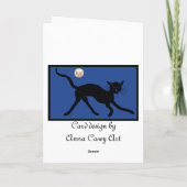 Eule und die Muschykatze gingen aufs Meer Karte (Rückseite)