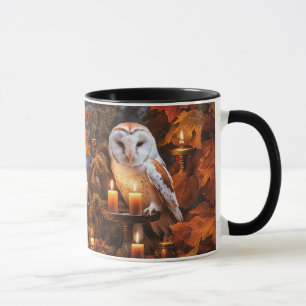 Eule und Kerzen Mystische Fantasy Magie Tasse
