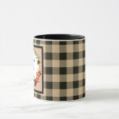 Eule und Natur mit benutzerdefinierbarem Text Tasse (Zentrum)