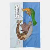 Eule und Pussycat und andere Geschirrtuch (Vertikal)