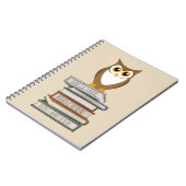 Eule und Stapel Bücher (Linke Seite)