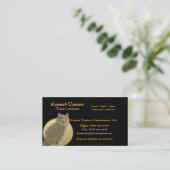 Eule und Vollmond Visitenkarte (Stehend Vorderseite)