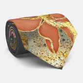 Eule unter dem Mondlicht Krawatte (Gerollt)